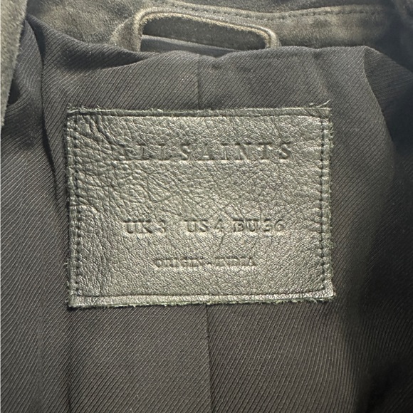 ALL SAINTS Suede Jacket - Picture 5 of 8